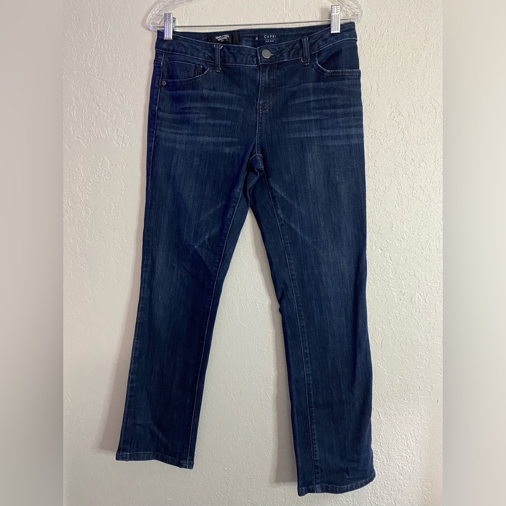 Simply Vera Vera Wang Denim Capri Mid Rise Jeans Womens Size 4